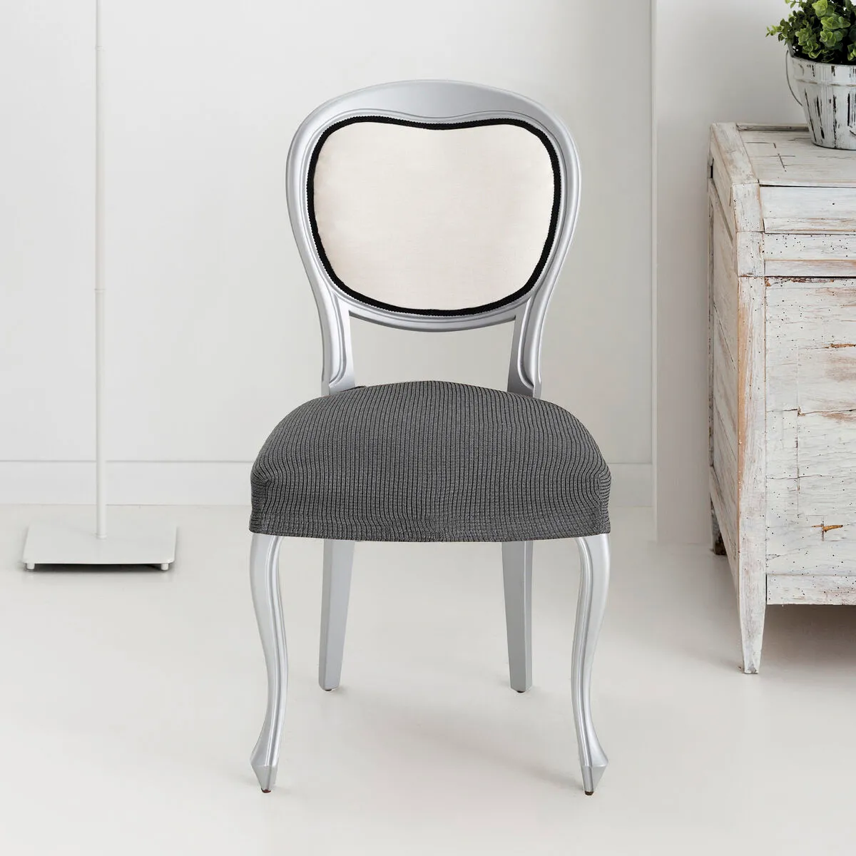 Eysa housse de Chaise ULISES Gris 50x5x50 CM 2 Unités