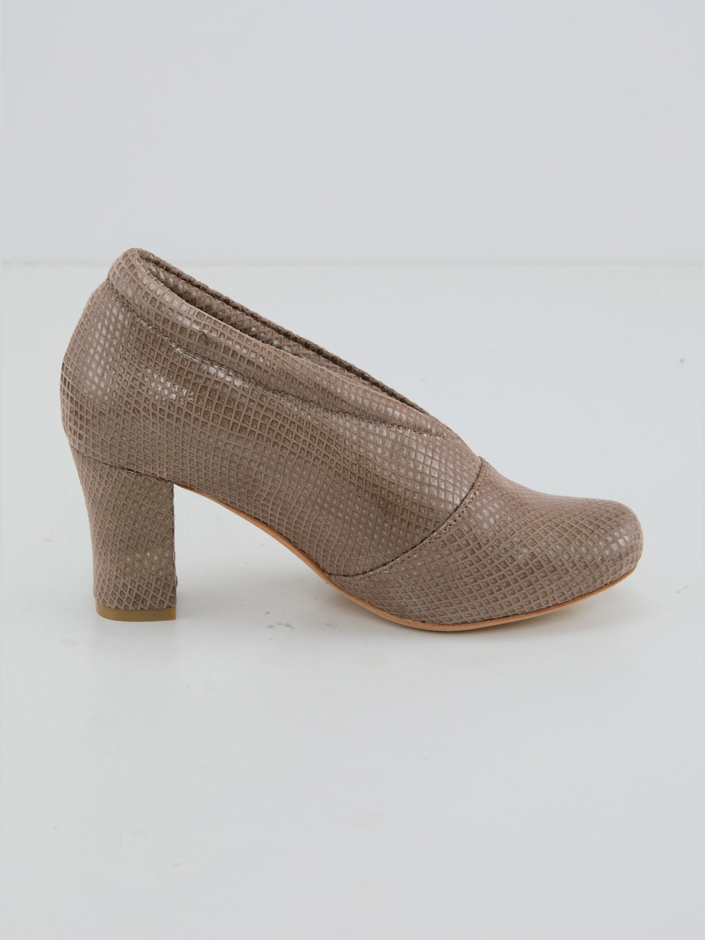 Escarpins cuir velours chèvre doux