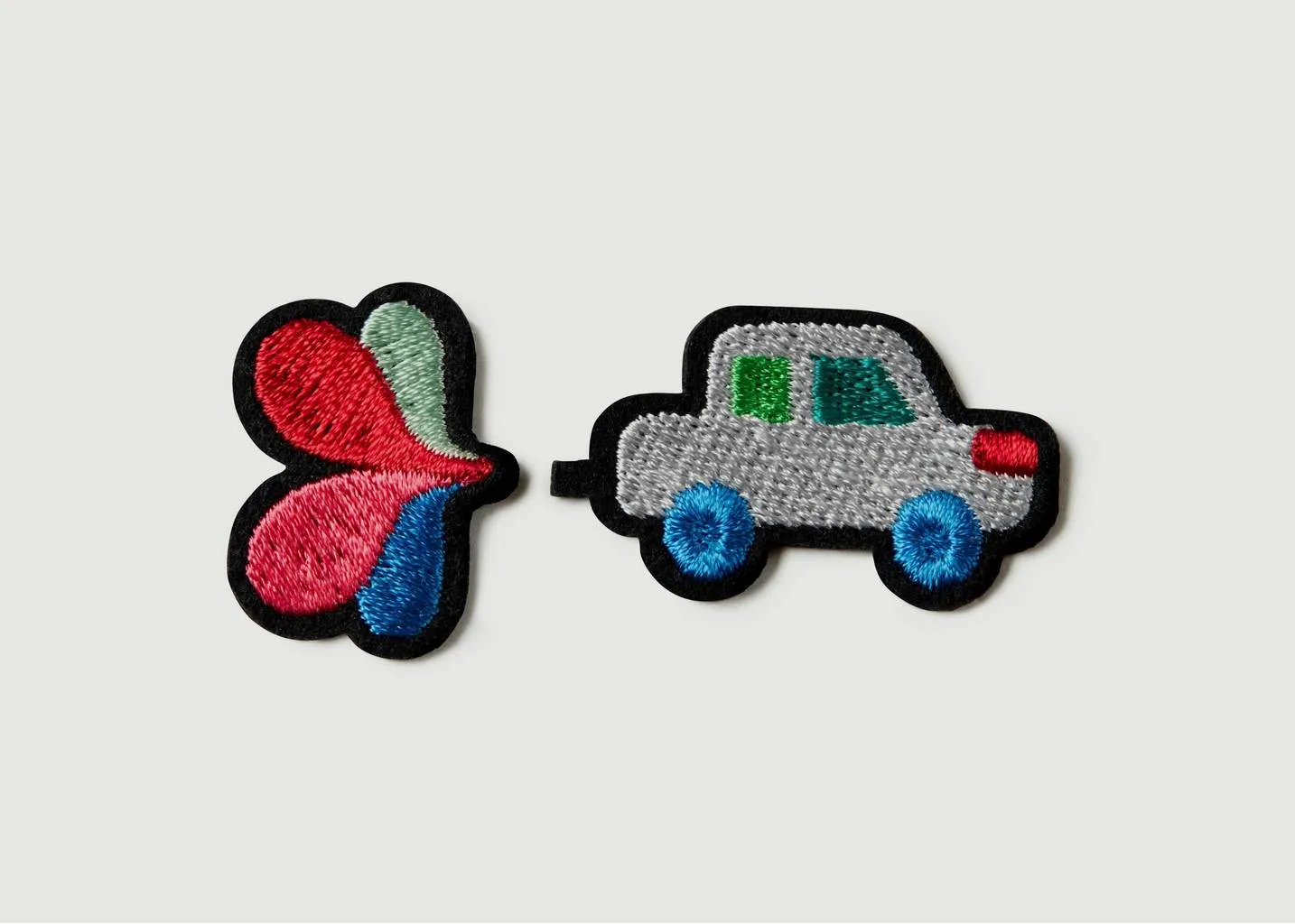 Lot De 2 Écussons Auto + Fleur Macon & Lesquoy