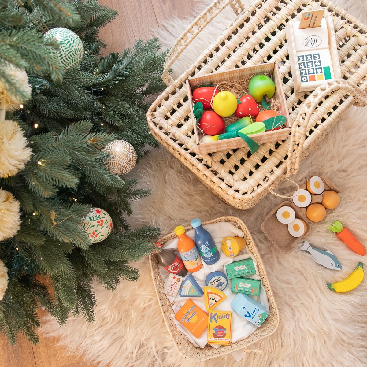 Brique de lait Vivait en bois Mercredi et Patati
