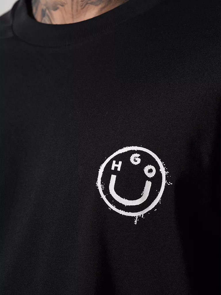 HUGO T-Shirt NUGOYORK schwarz