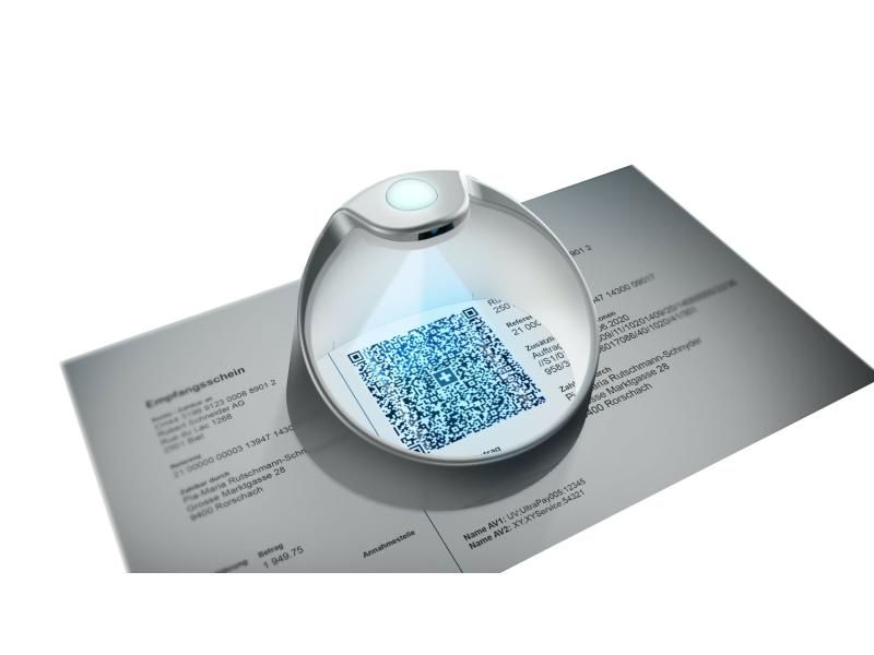 Crealogix Belegleser PayEye Swiss QR Code Reader Lesegerät für Swiss QR Code