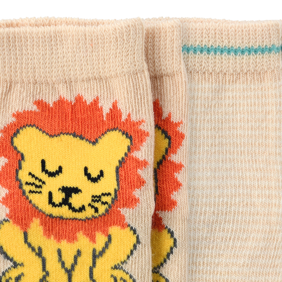 Topomini 2 Paar Newborn Socken im Set hellbeige