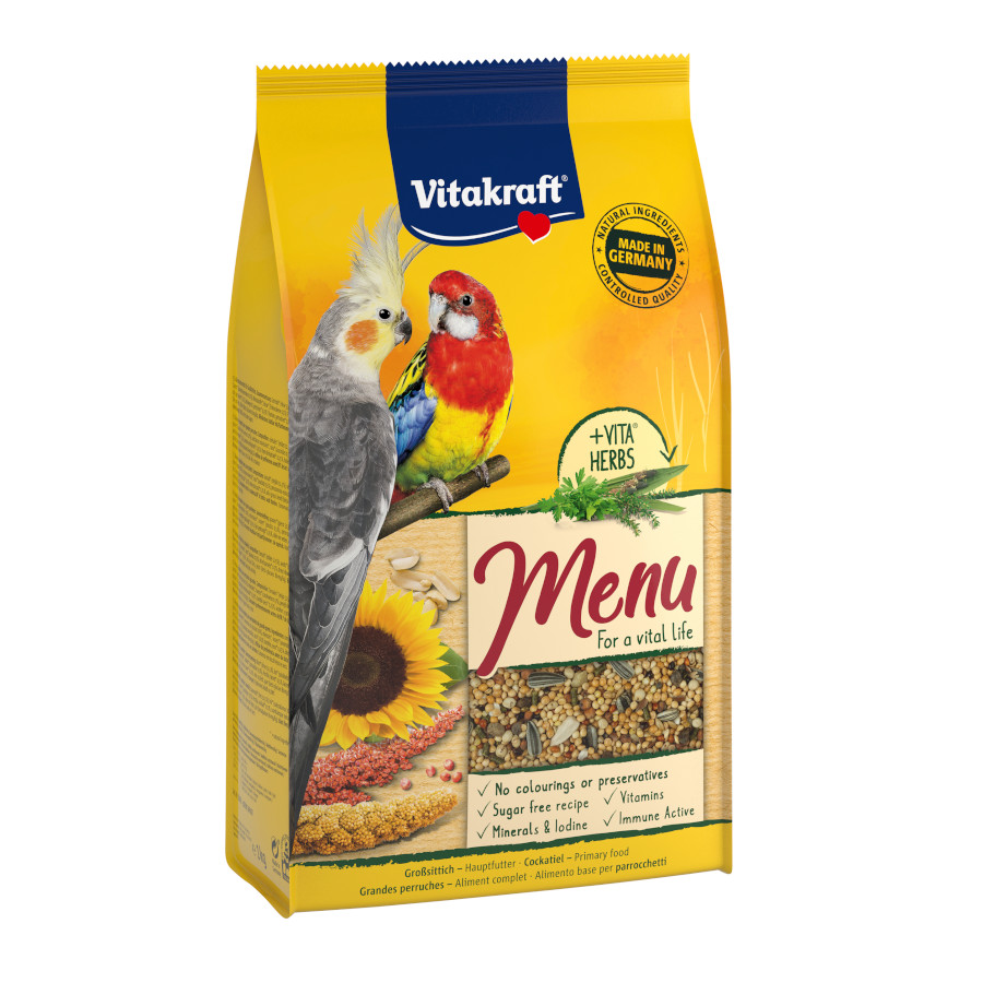 Mistura de sementes Vitakraft Premium Menu para papagaios