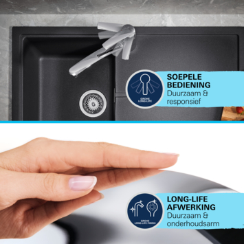 Grohe Keukenmengkraan Start Loop middelhoge uitloop Chroom
