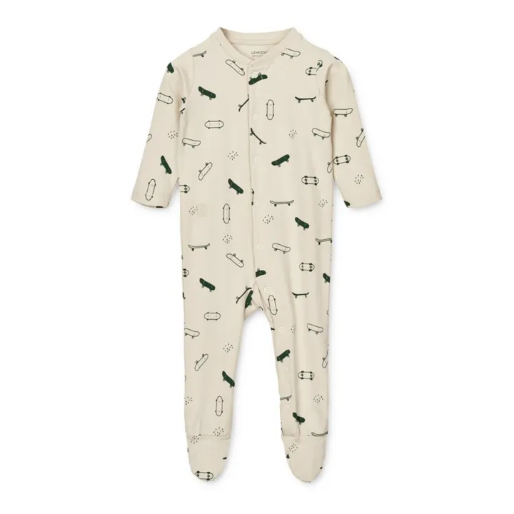 Liewood Pyjama avec pieds Coton Bio Boye | Ecru