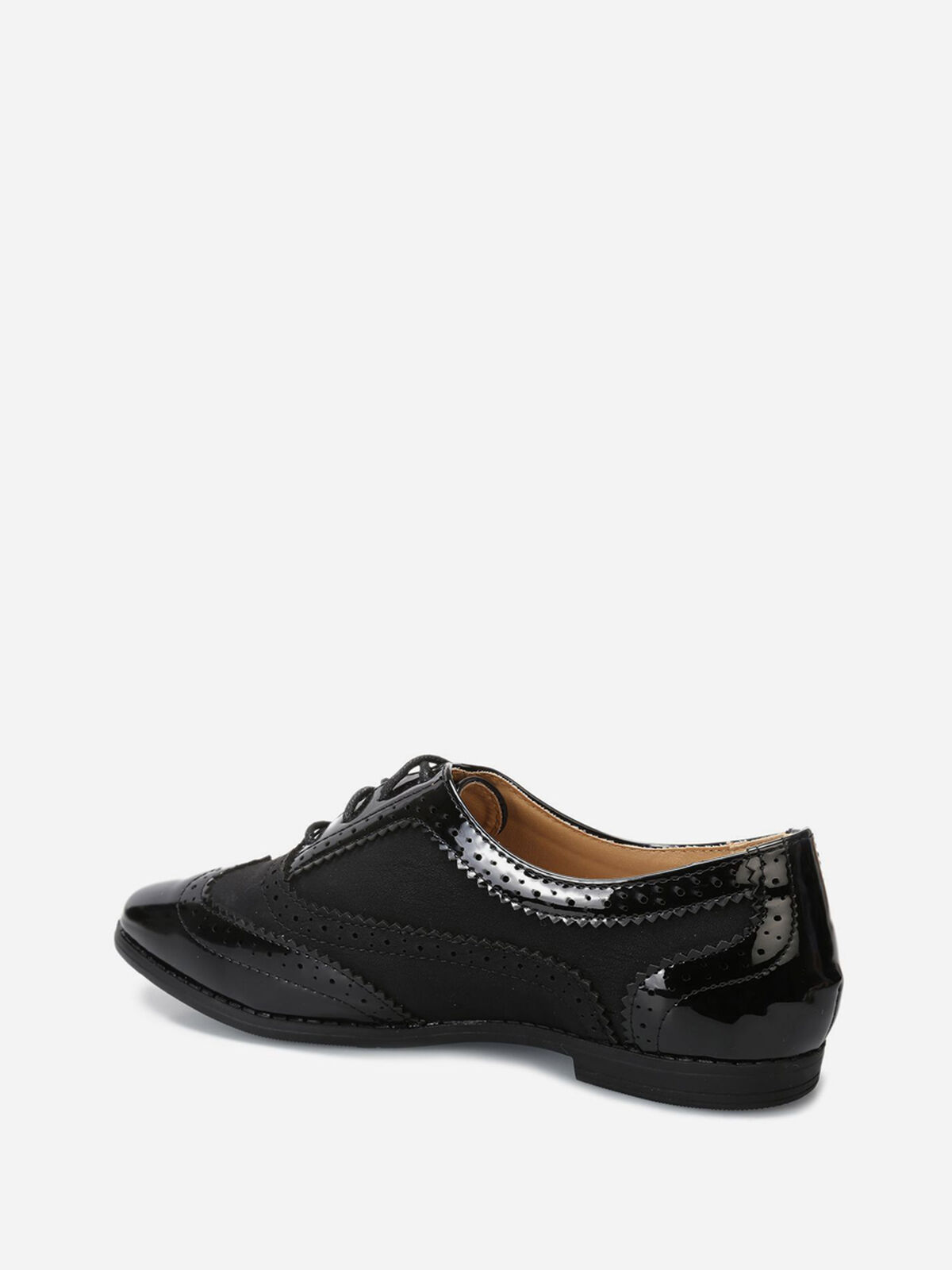 Richelieus bi-matière- Noir