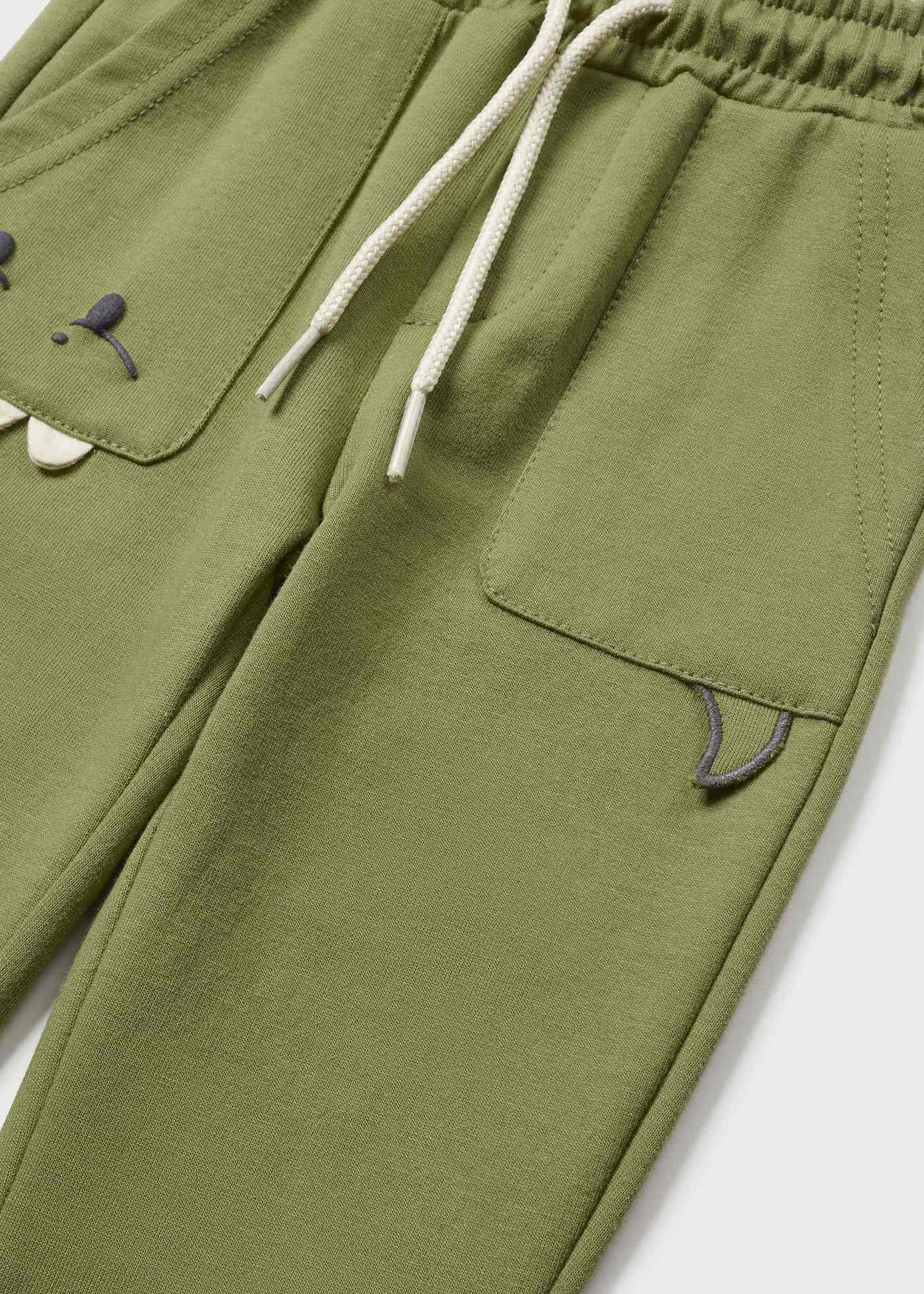 Calça de fato de treino para bebé com padrão estampado
