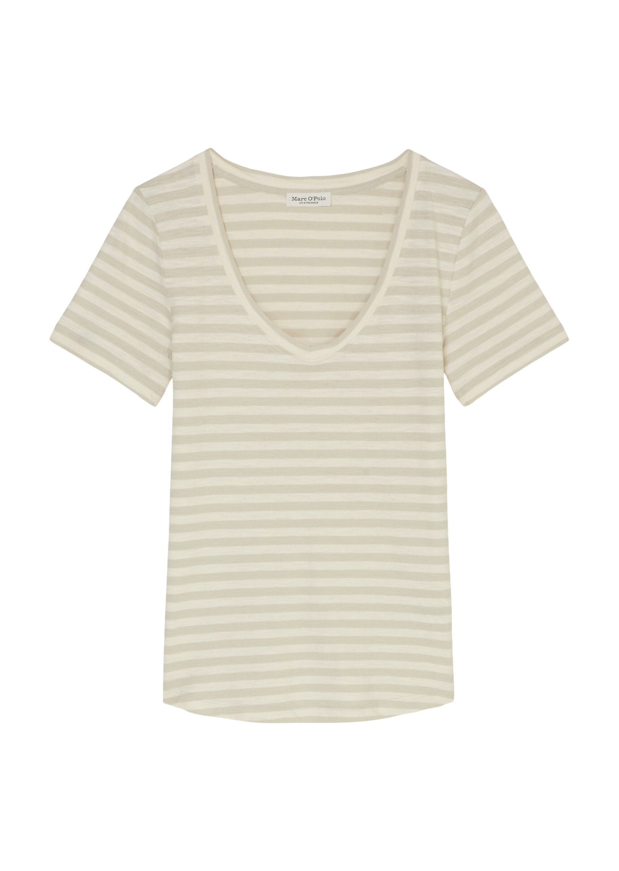 Ringel-T-Shirt regular aus Organic Cotton Slub Jersey
