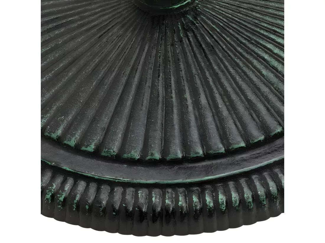 Prolenta Premium - Socle de parasol Vert 45x45x30 cm Fonte