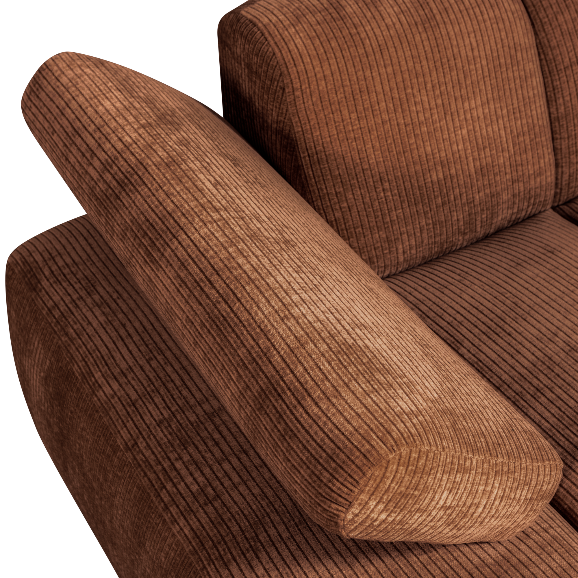 Chaise Longue Mojo Element Mojo Chaise Longue Element Links - Geweven Ribstof - Roestbruin