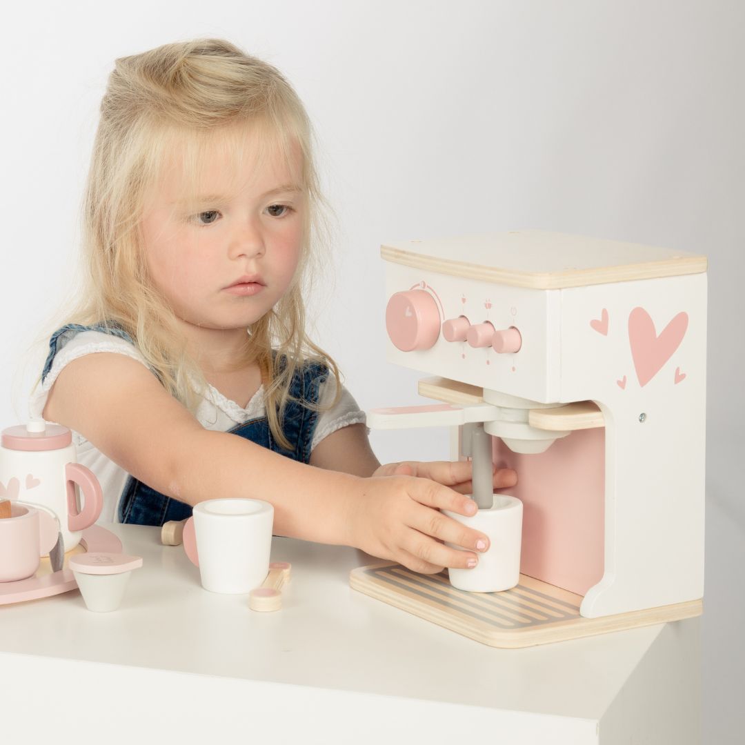 Label label espresso machine pink - 10-delig