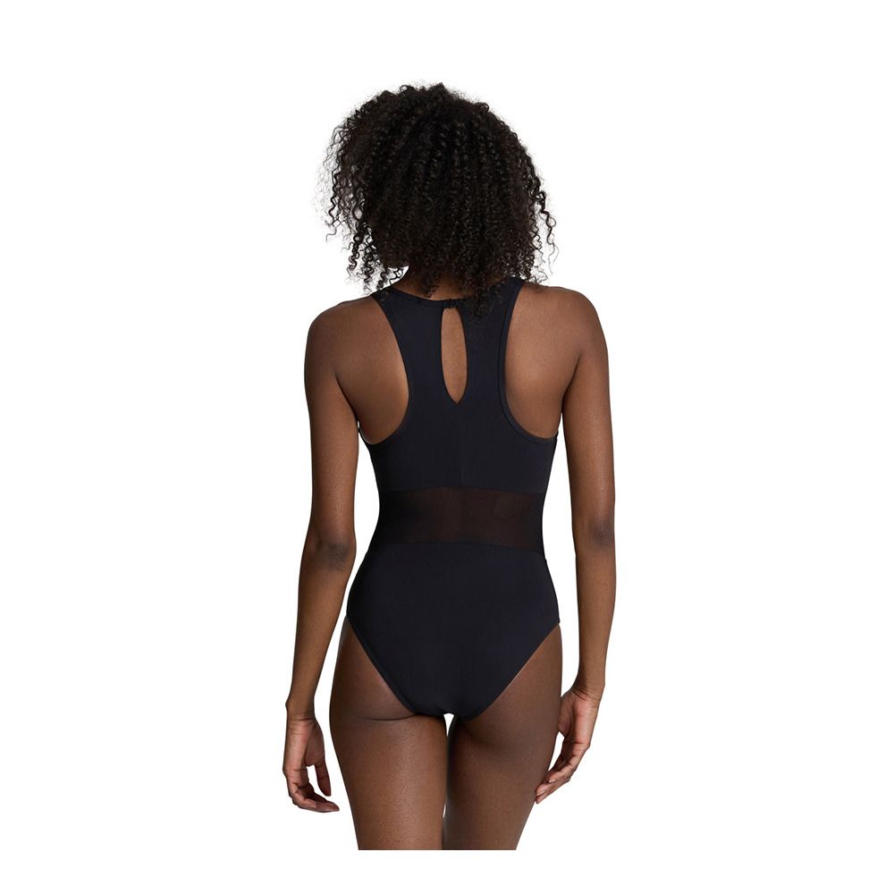 Arena MESH PANELS VENT - Maillot de bain 1 pièce Femme black