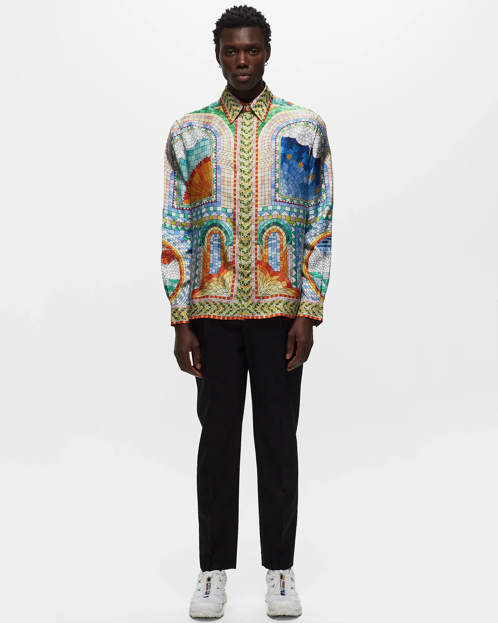 Casablanca LONG SLEEVE SILK SHIRT