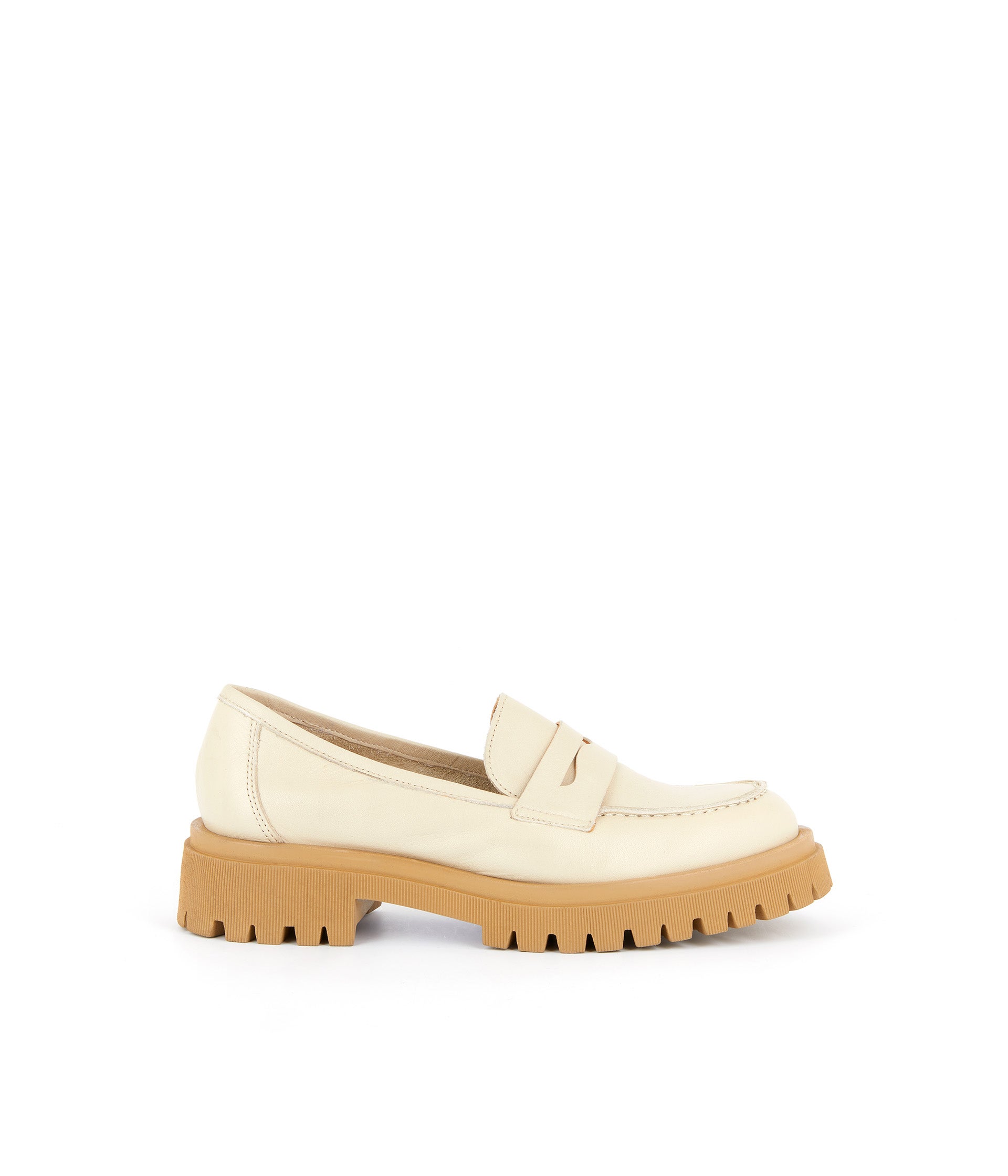 Mocassins semelles crantées écru Pharell