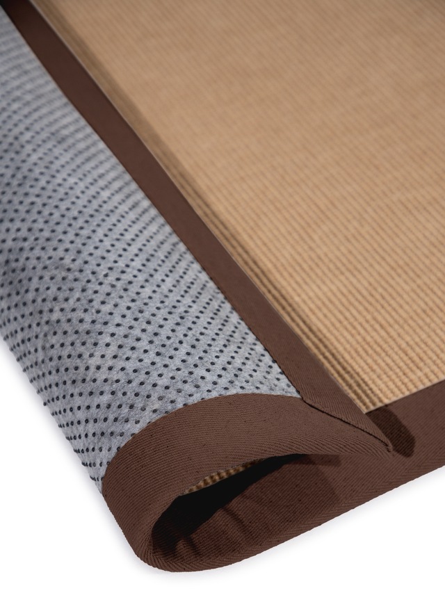 carpetfine Sisalteppich »Sisal  ,    auch als Läufer erhältlich« rechteckig 5 mm Höhe mit farbiger Bordüre, Anti Rutsch Rückseite, viele Grössen, Wohnzimmer
