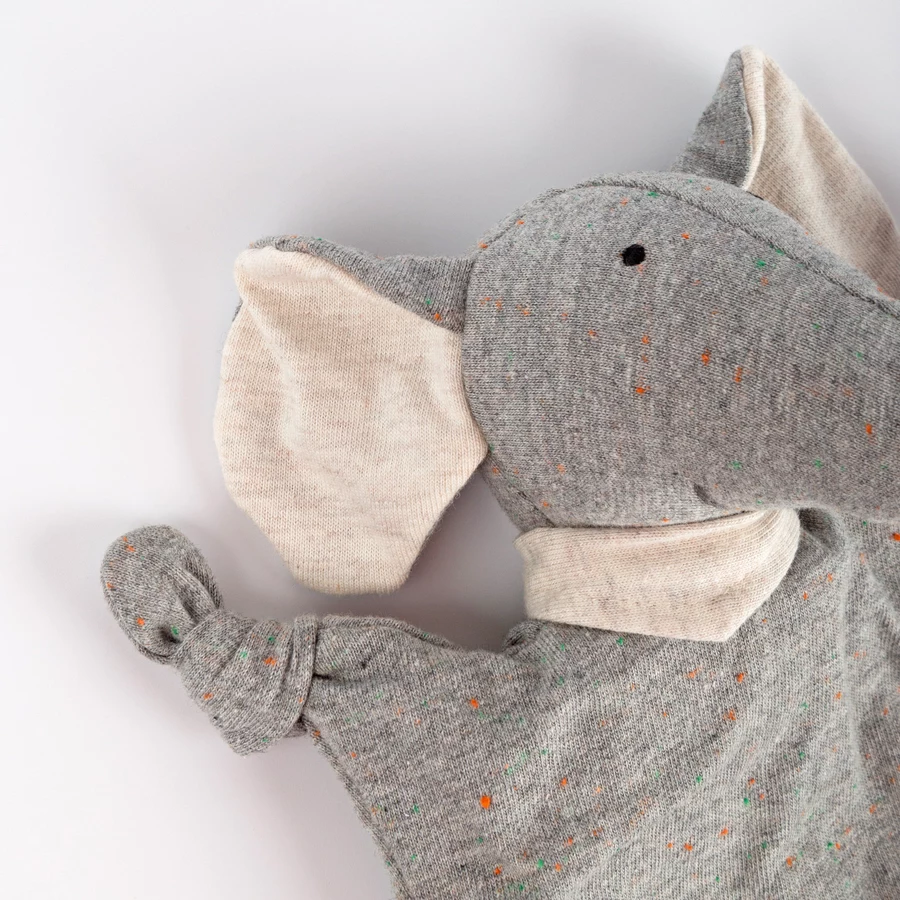 sigikid® Minischnuffeltuch Elefant Yellow grau