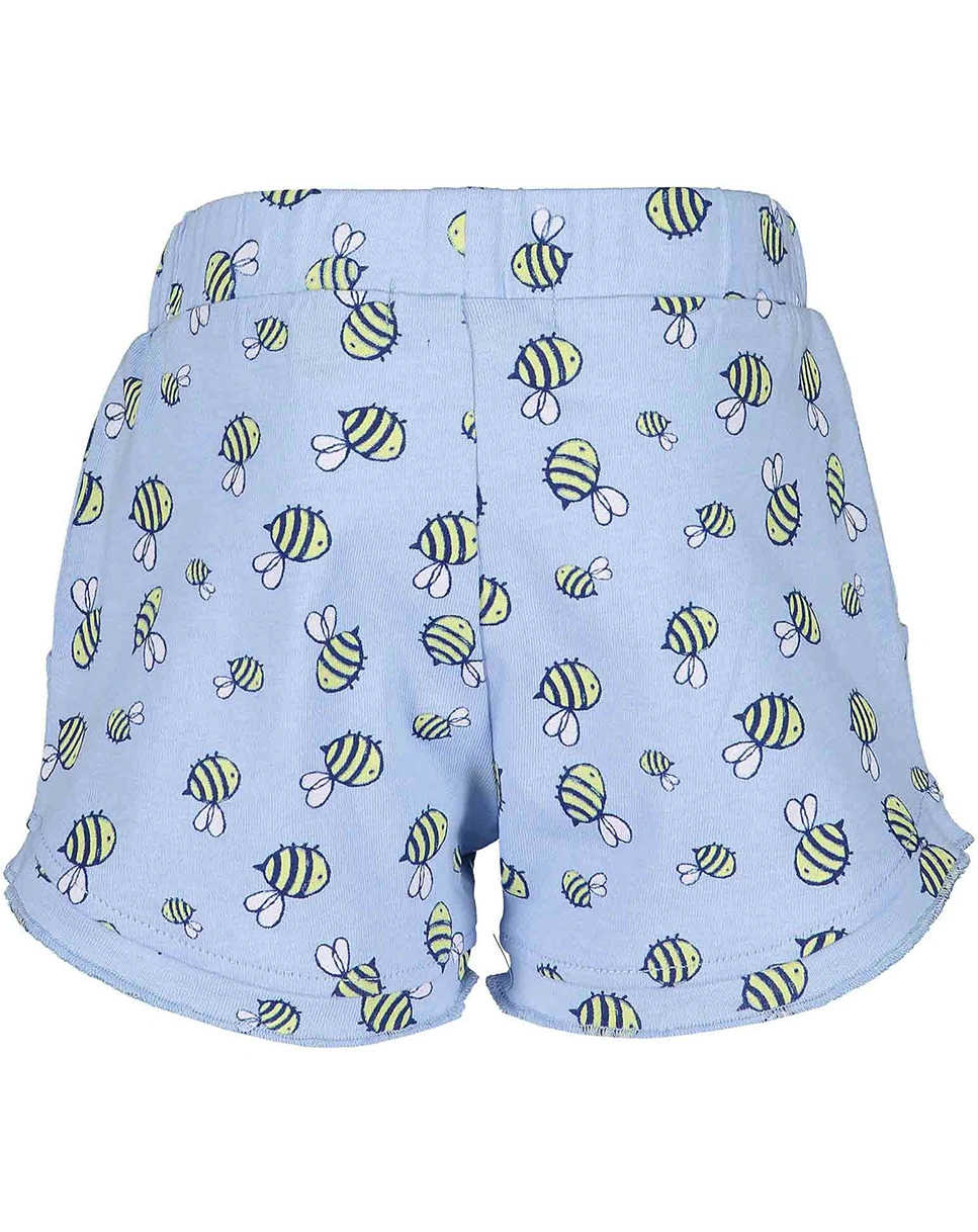 Shorts BUSY BEE AOP in hellblau