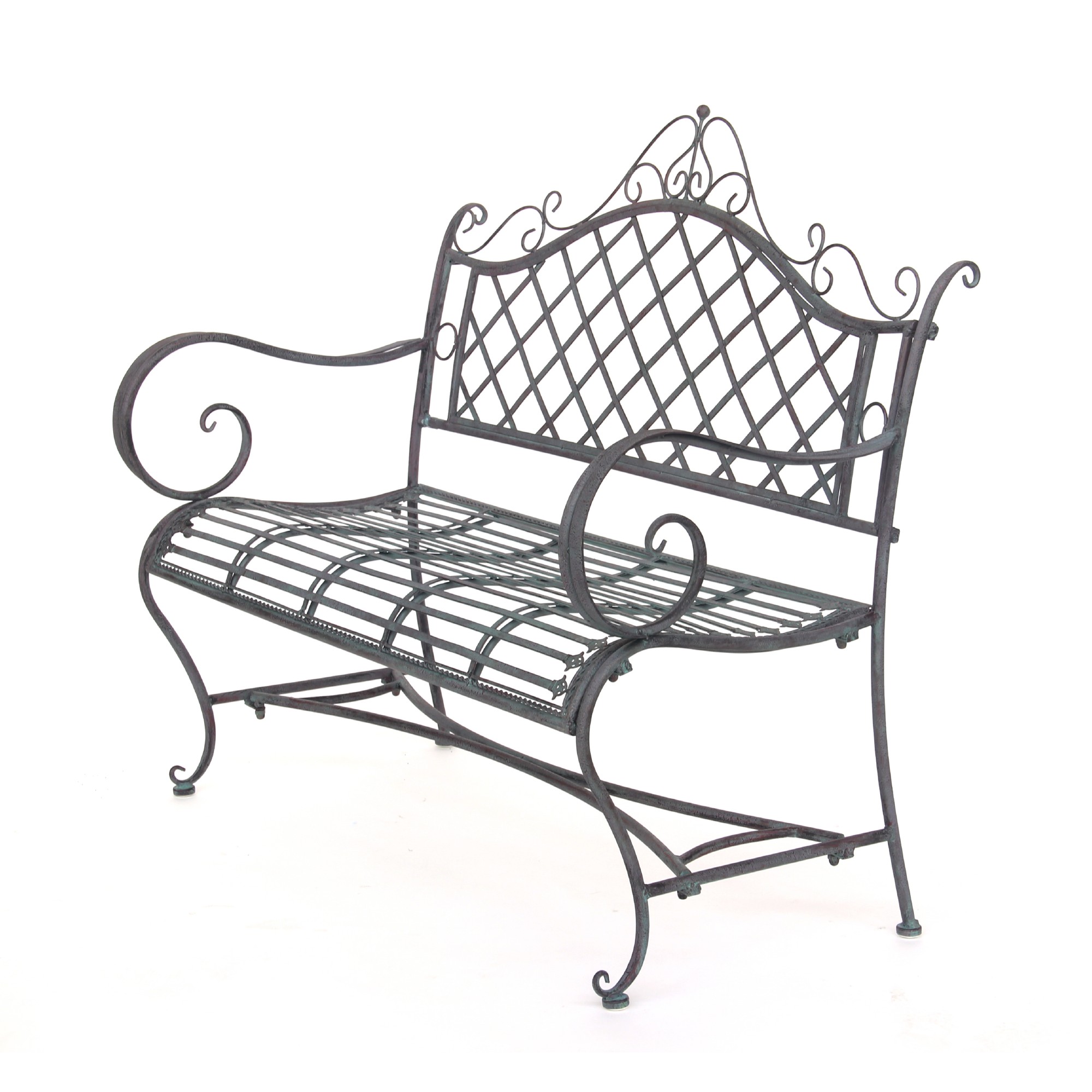 Metallbank 'Yves', dunkelgrau, T 50 cm, B 115 cm, H 101 cm günstig bestellen