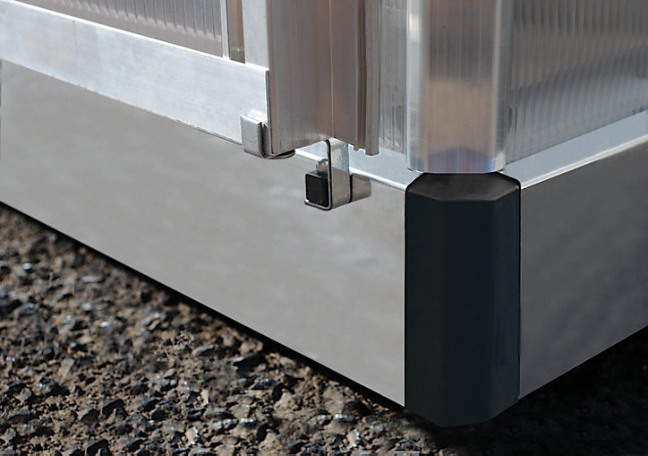 Serre en aluminium et polycarbonate Palram Canopia Mythos gris 6 x 10 m