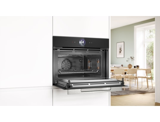 BOSCH - Four combiné micro-ondes CMG7761B1,Série 8, Micro ondes combiné compact