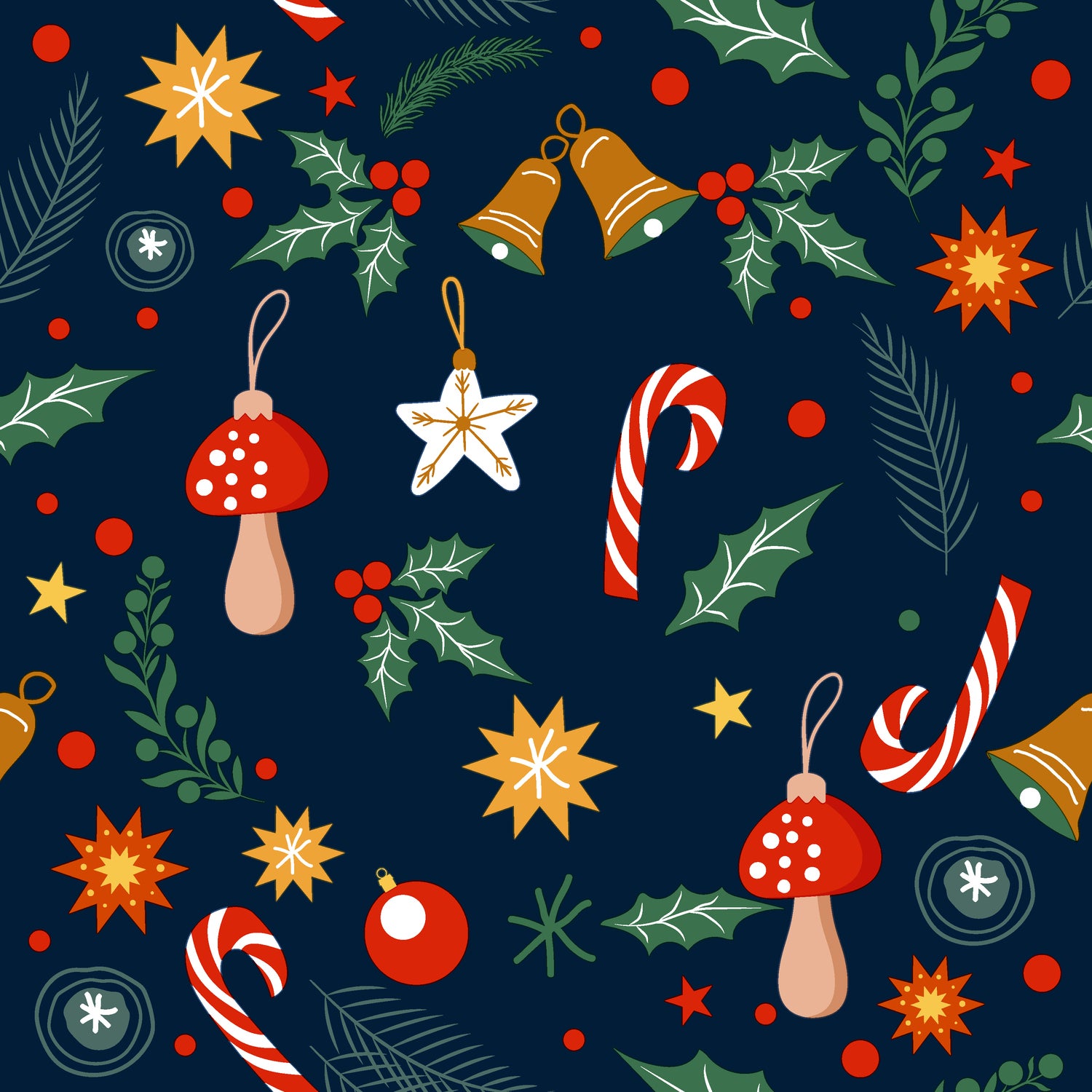 Paper + Design servet kerstdecoratie blauw 33 x 33 cm 20 stuks
