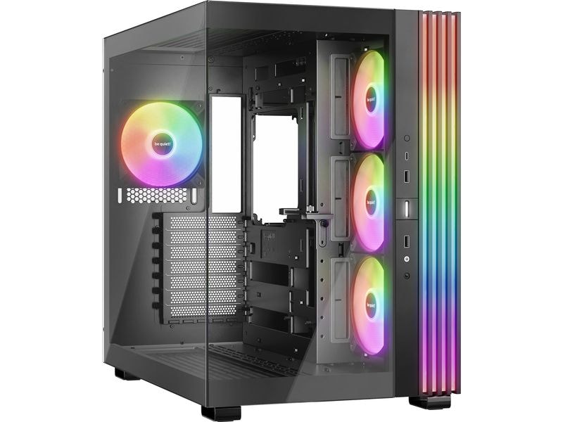 be quiet! PC-Gehäuse Light Base 600 LX Schwarz Vielseitig einsetzbarer Midi-Tower mit Sichtfenster