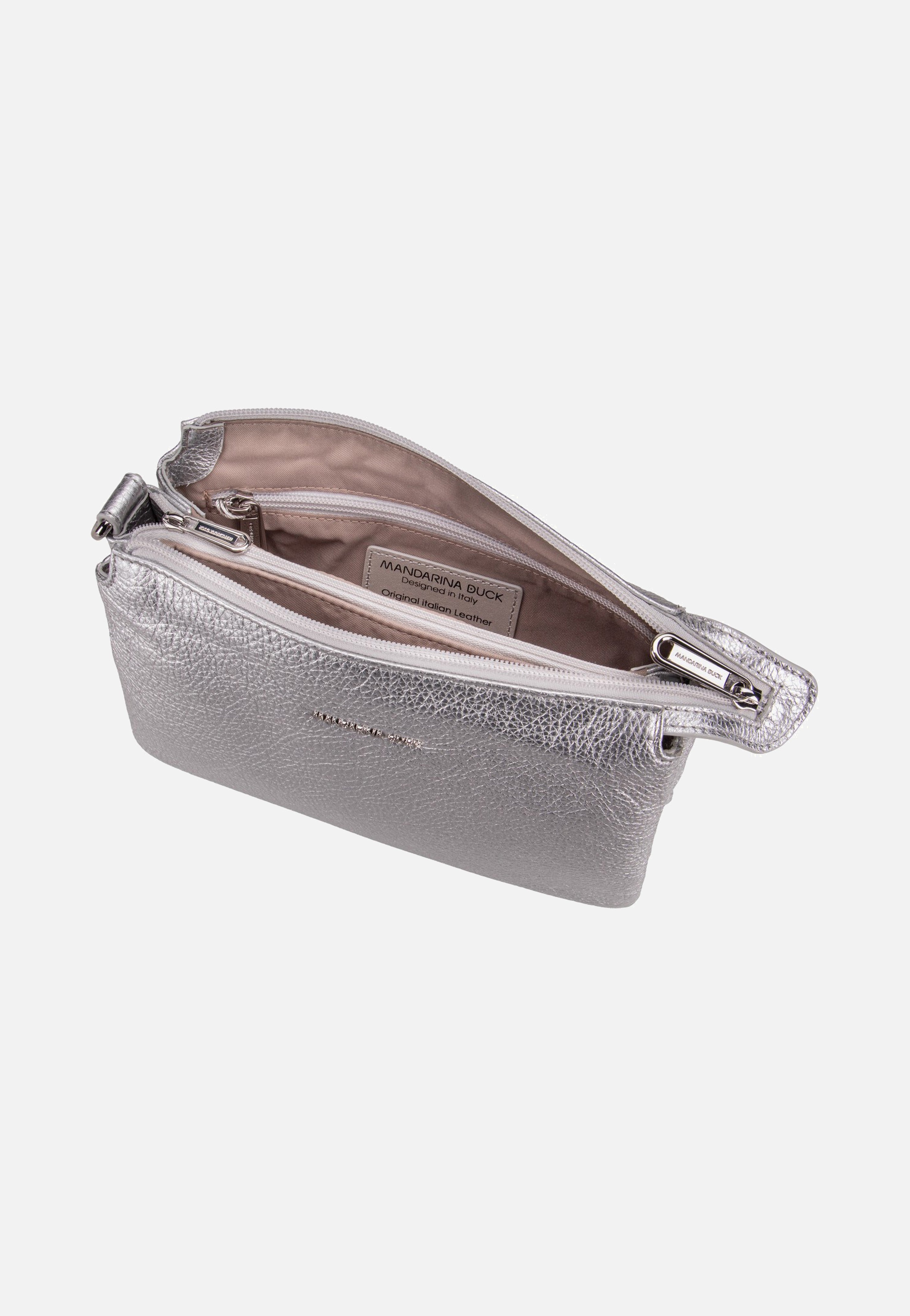 Mellow Metal Triple Pochette OYT82 Silver - Crossbody Bag