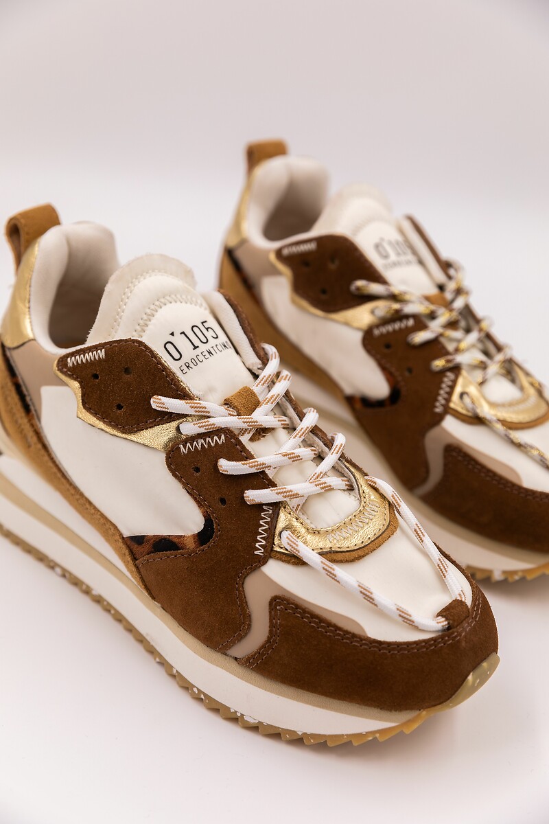 ZERO 105<br>Tênis Trek-Up de materiais mistos