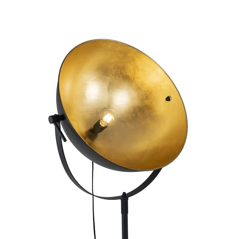 Qazqa vloerlampen magnax zwart e27