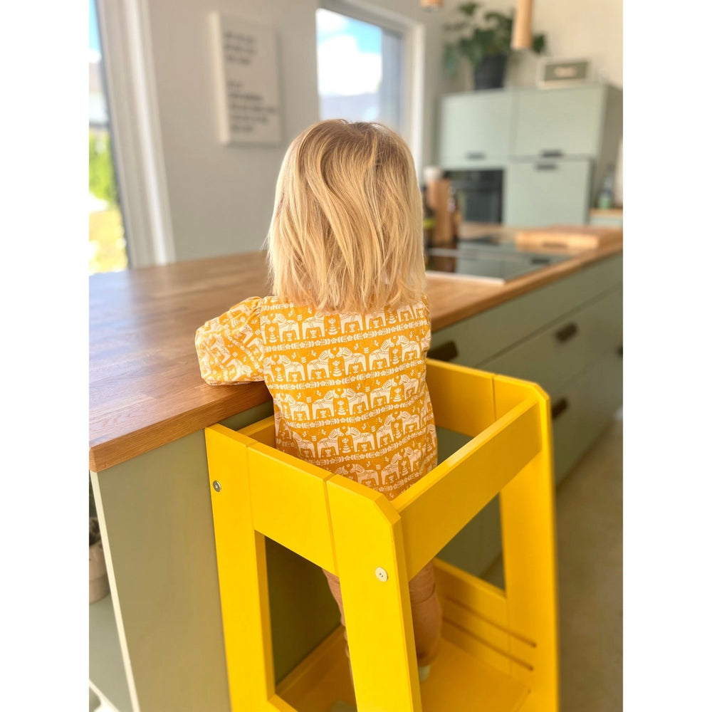 Køb tiSsi® Sun Yellow Laquer Felix Læringstårn Massiv Bøg