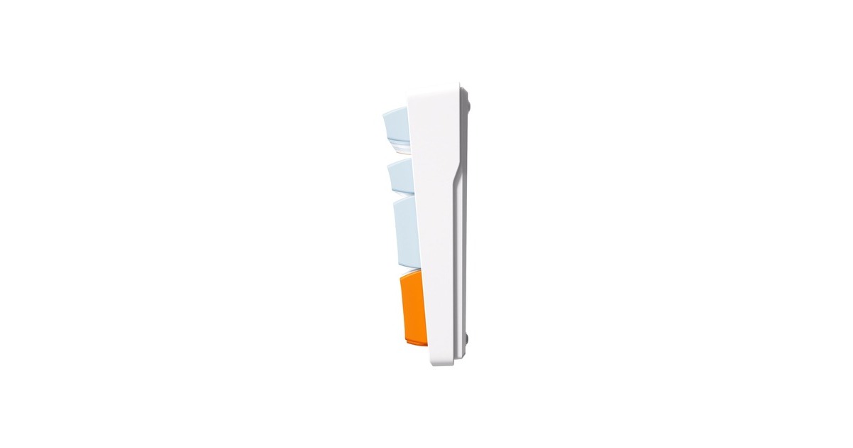 MCHOSEG98 Pro Orange Blue Snow Tiger Wireless Tri-Mode Custom Mechanical, gaming toetsenbord  (Blauw/oranje, US lay-out, TTC Snow Tiger, 98%, RGB, Hot swap, Double-Shot PBT, draadloos / Bluetooth / USB-C)