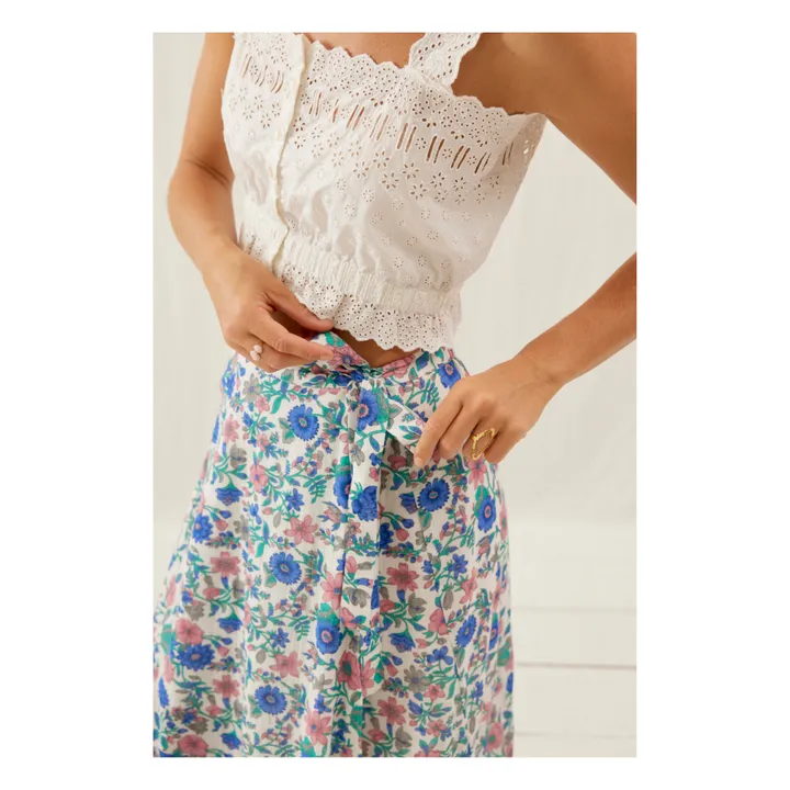 Louise Misha Jupe Lucia Coton Bio - Collection Femme | Bleu