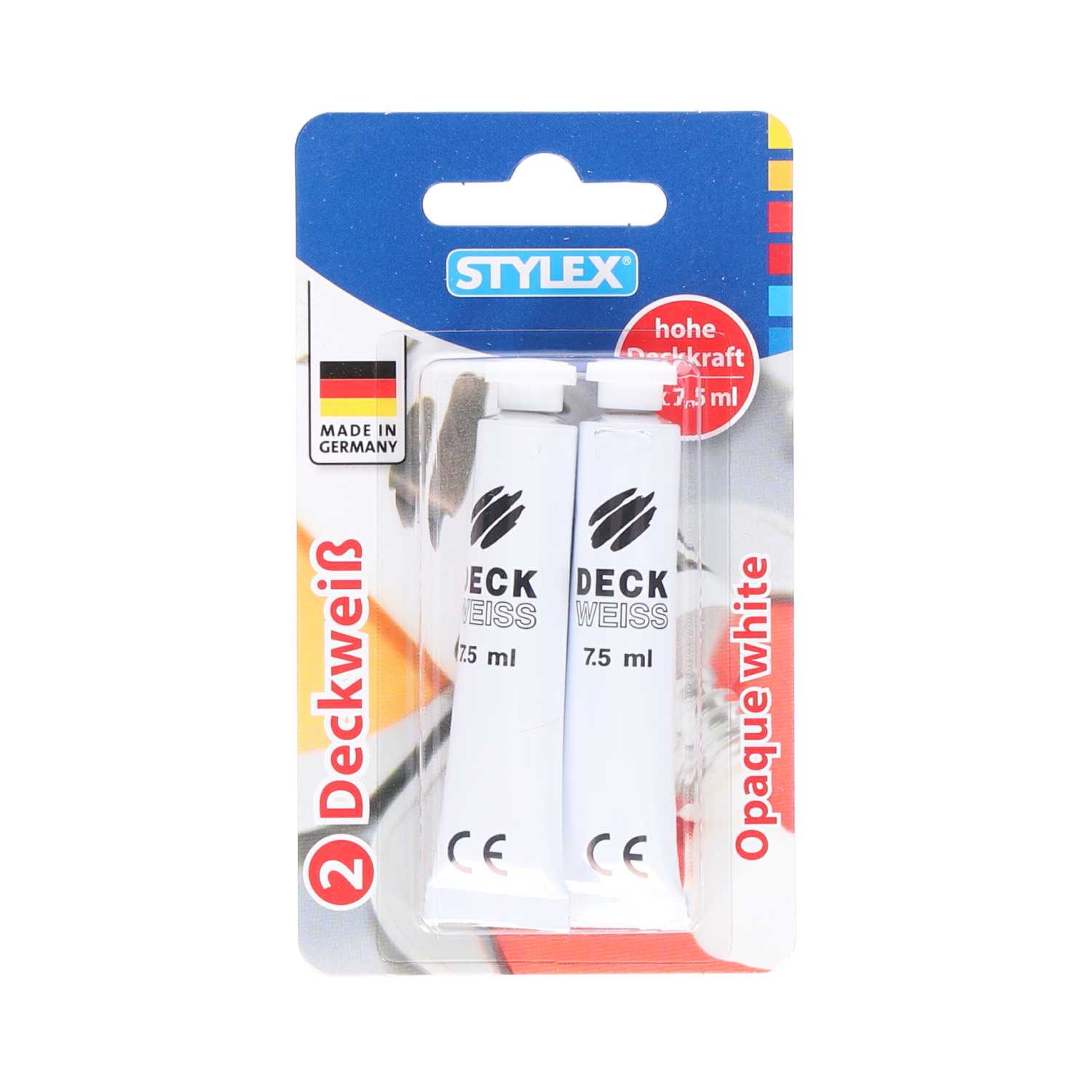 STYLEX® Deckweiß Tuben 2 x 7,5 ml