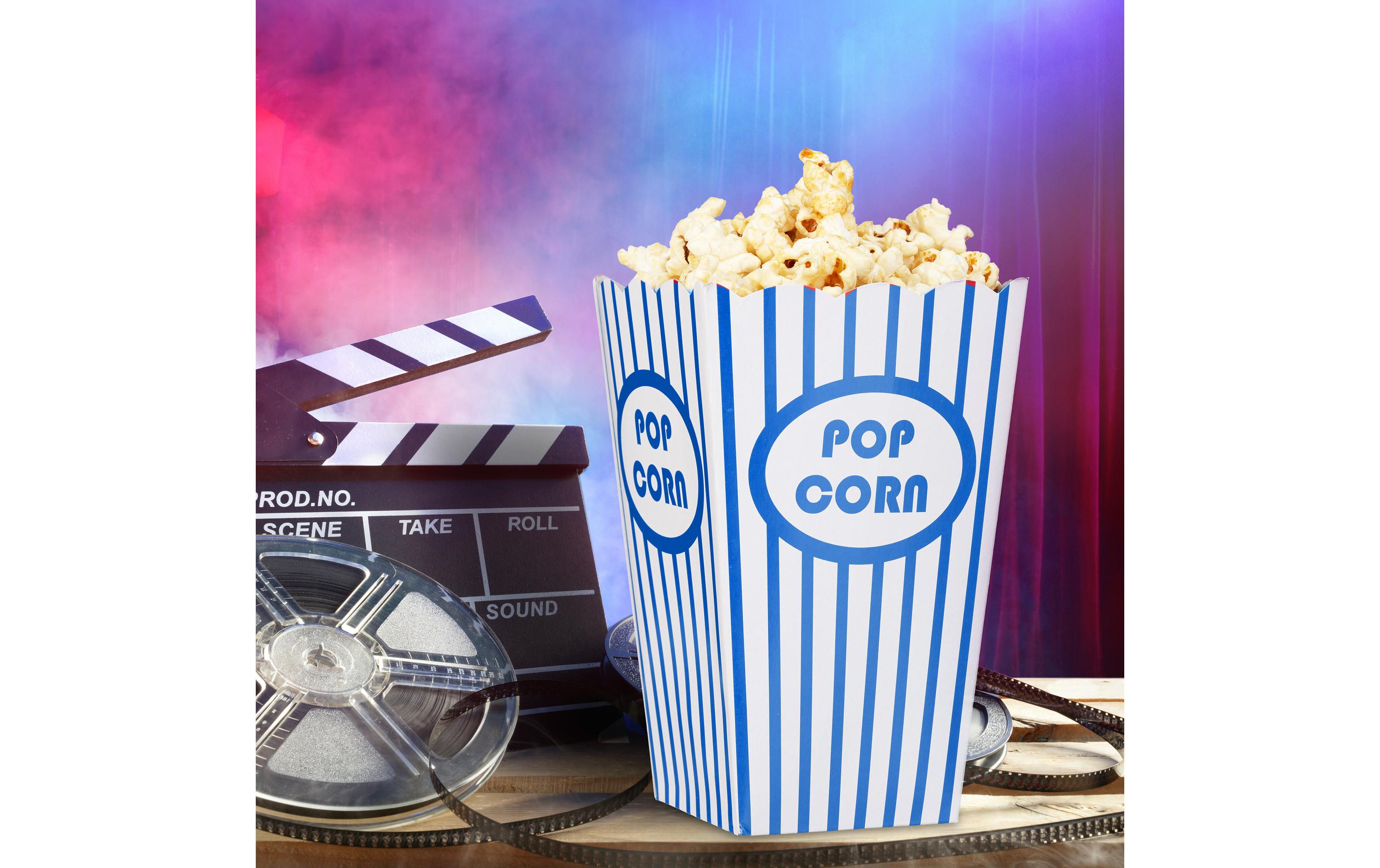 Fingerfood-Schale Blau/Weiss 48 StückPopcorntüten