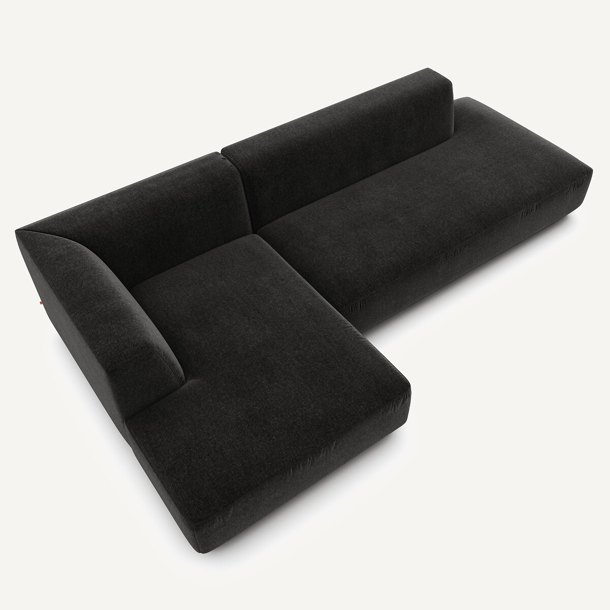 AM.PM<br>Sofá de canto esquerdo XL em veludo chenille, Jacopo