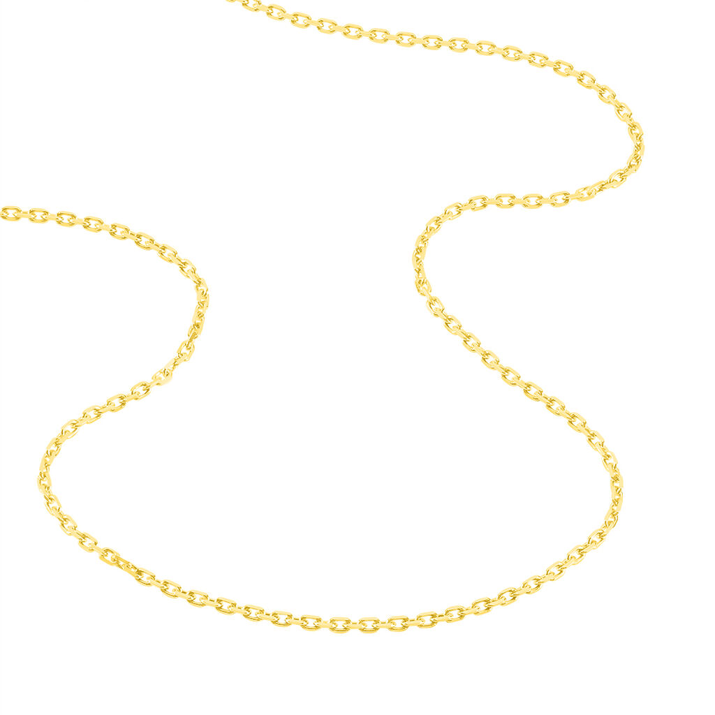 Chaîne Igoa Maille Forçat Diamantee Or Jaune