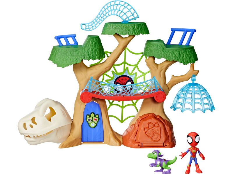 MARVEL Spider-Man Playset Spidey and his amazing friends Dino Webs Treehouse
