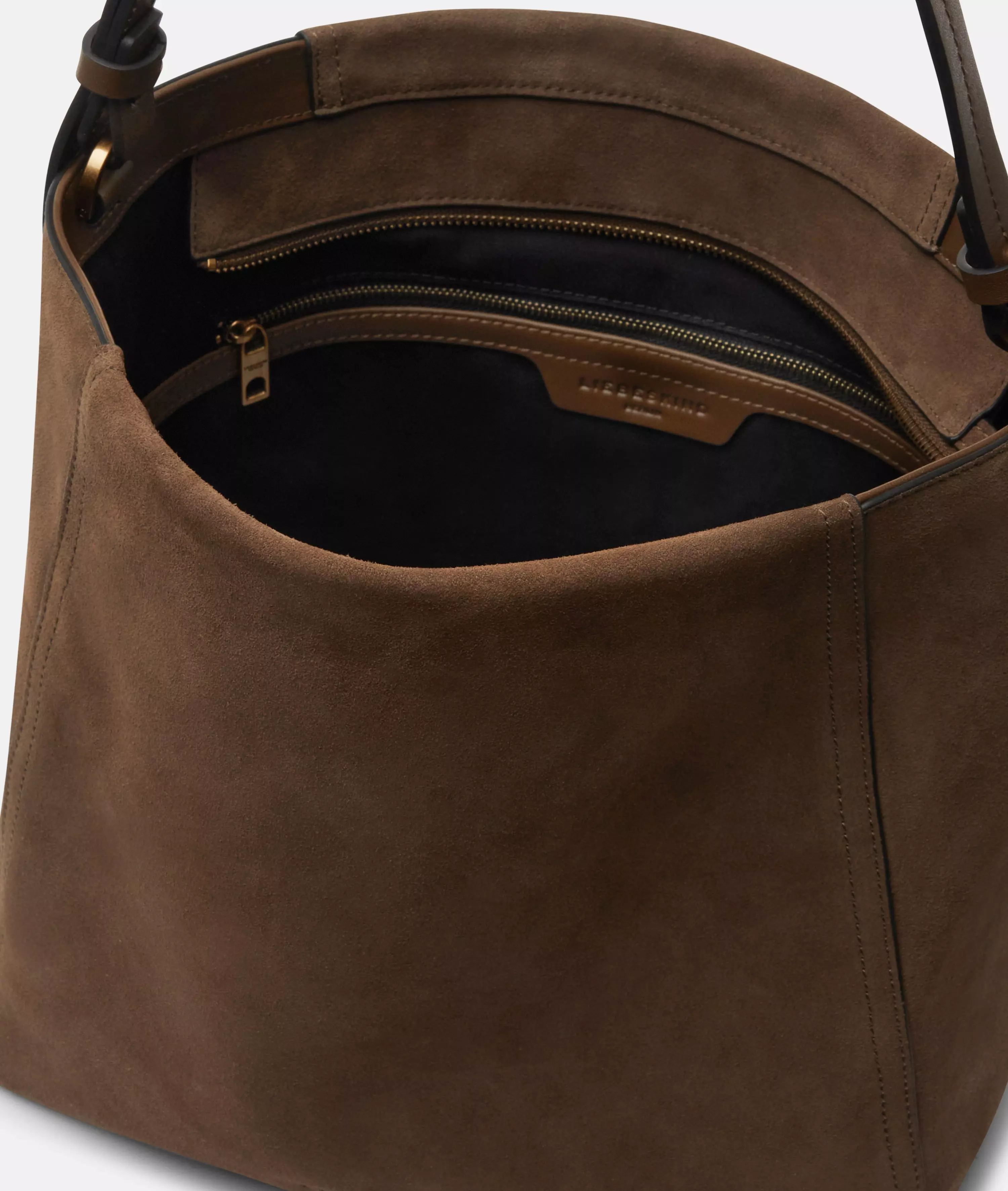 Chudy Hobo M Spacious suede hobo bag