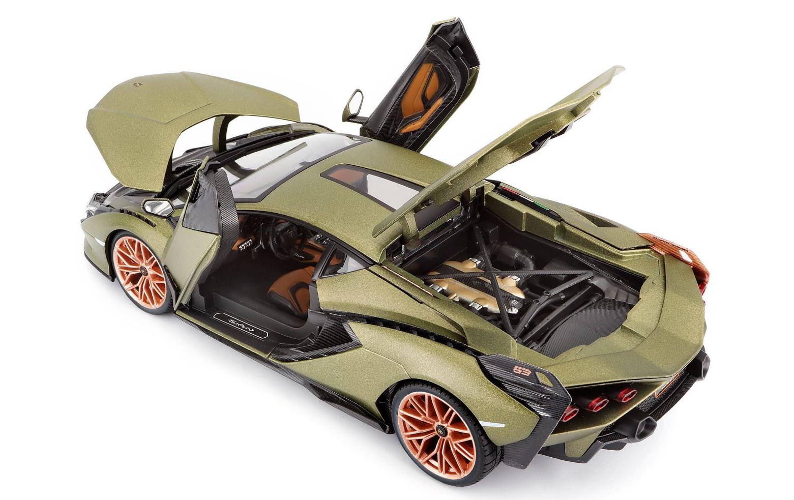Lamborghini Sian FKP 37 Grün 1:18Sammlermodell im Massstab 1:18