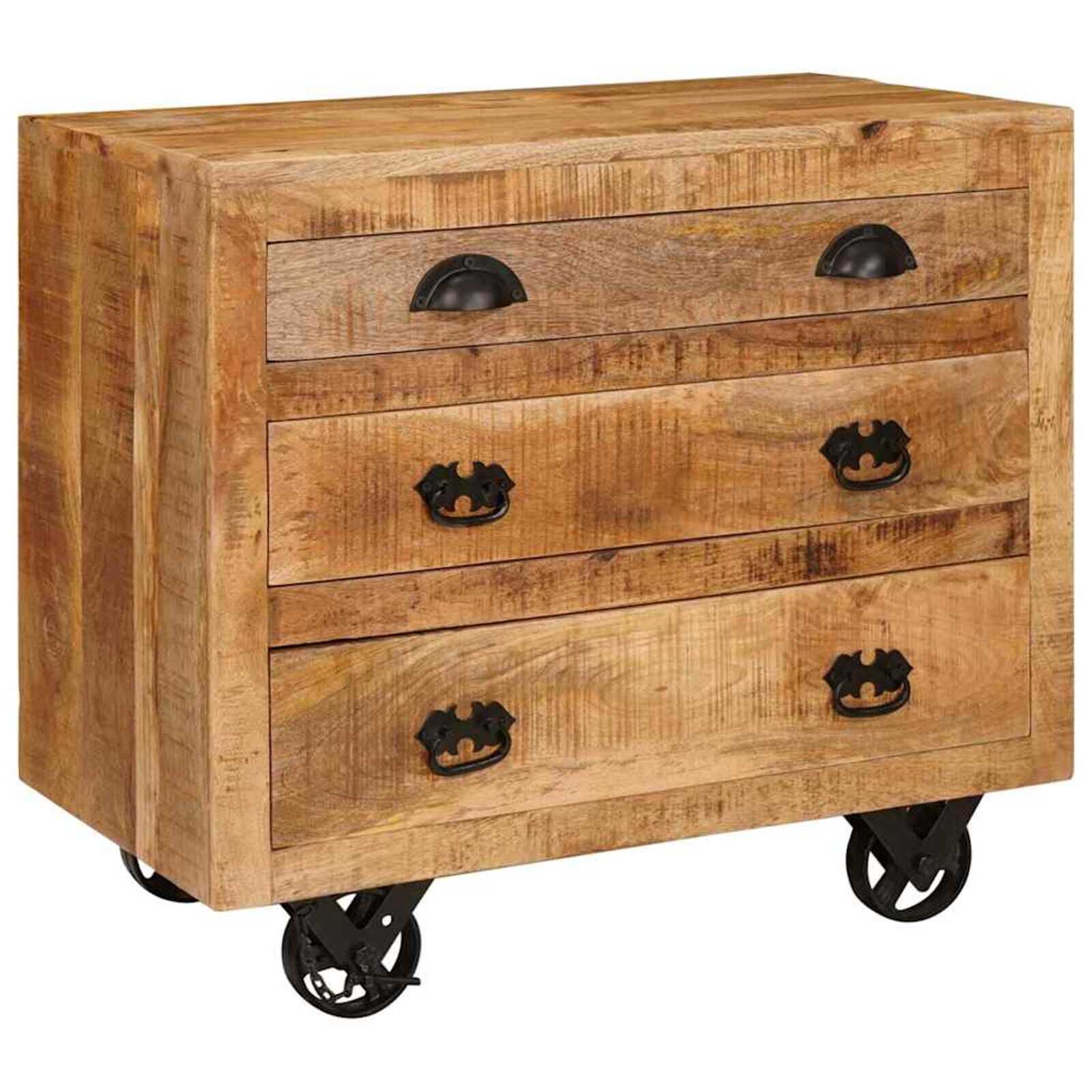 vidaXL Zijkast bruin 70 x 38 x 63 cm massief mangohout
