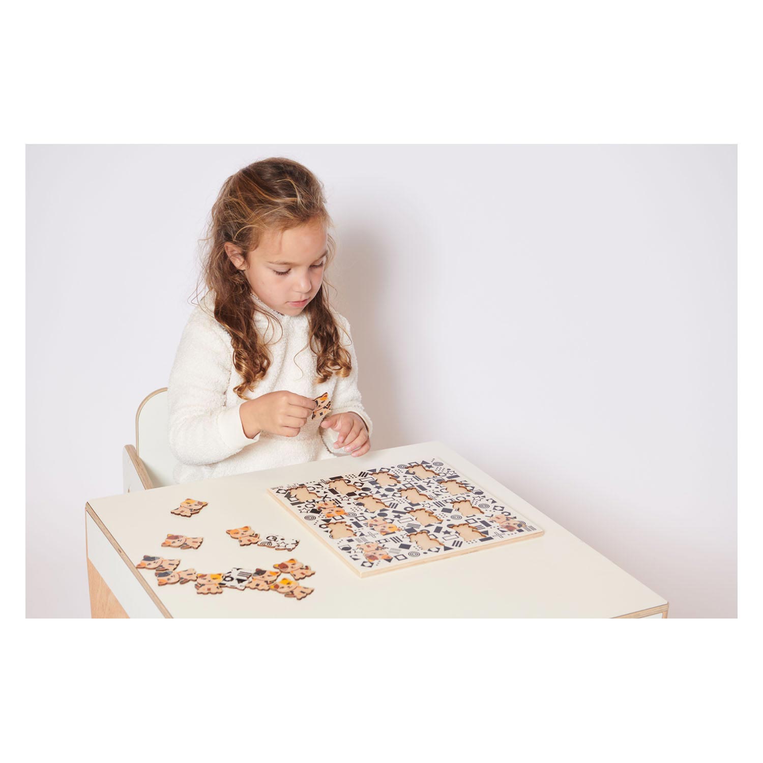 Rolf - Houten Legpuzzel Dierenfamilie, 20st.
