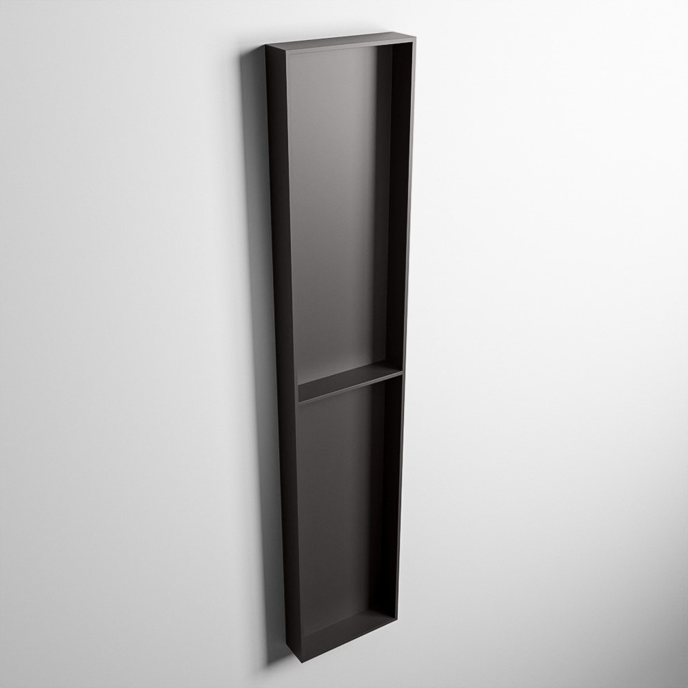 Mondiaz Easy nis 90x30x8cm 2 vakken dark grey