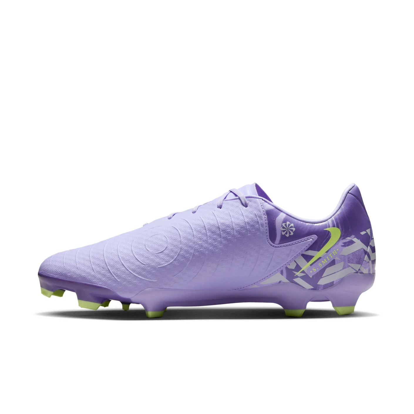 Nike Phantom GX II Academy Gras / Kunstgras Voetbalschoenen (MG) Lichtpaars Lichtgeel