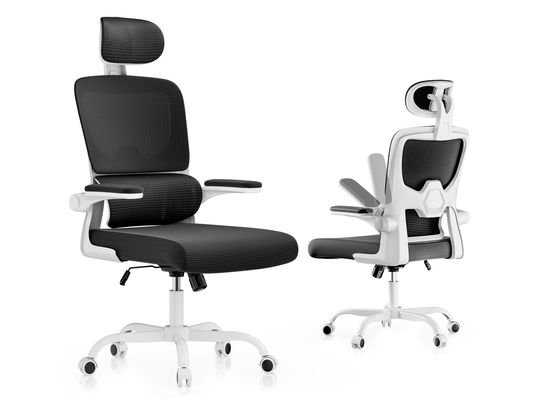 RATTANTREE - Fauteuil de bureau Chaise d’ordinateur pivotante blanche