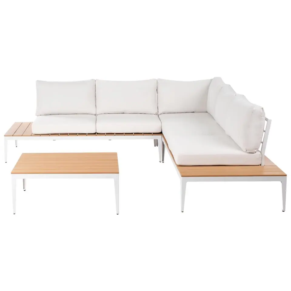 POSITANO - Loungeset 5-zits - Off-white - Aluminium