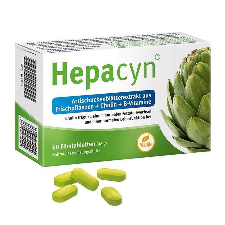 Hepacyn Artischocke Cholin Filmtabletten, 60 St
