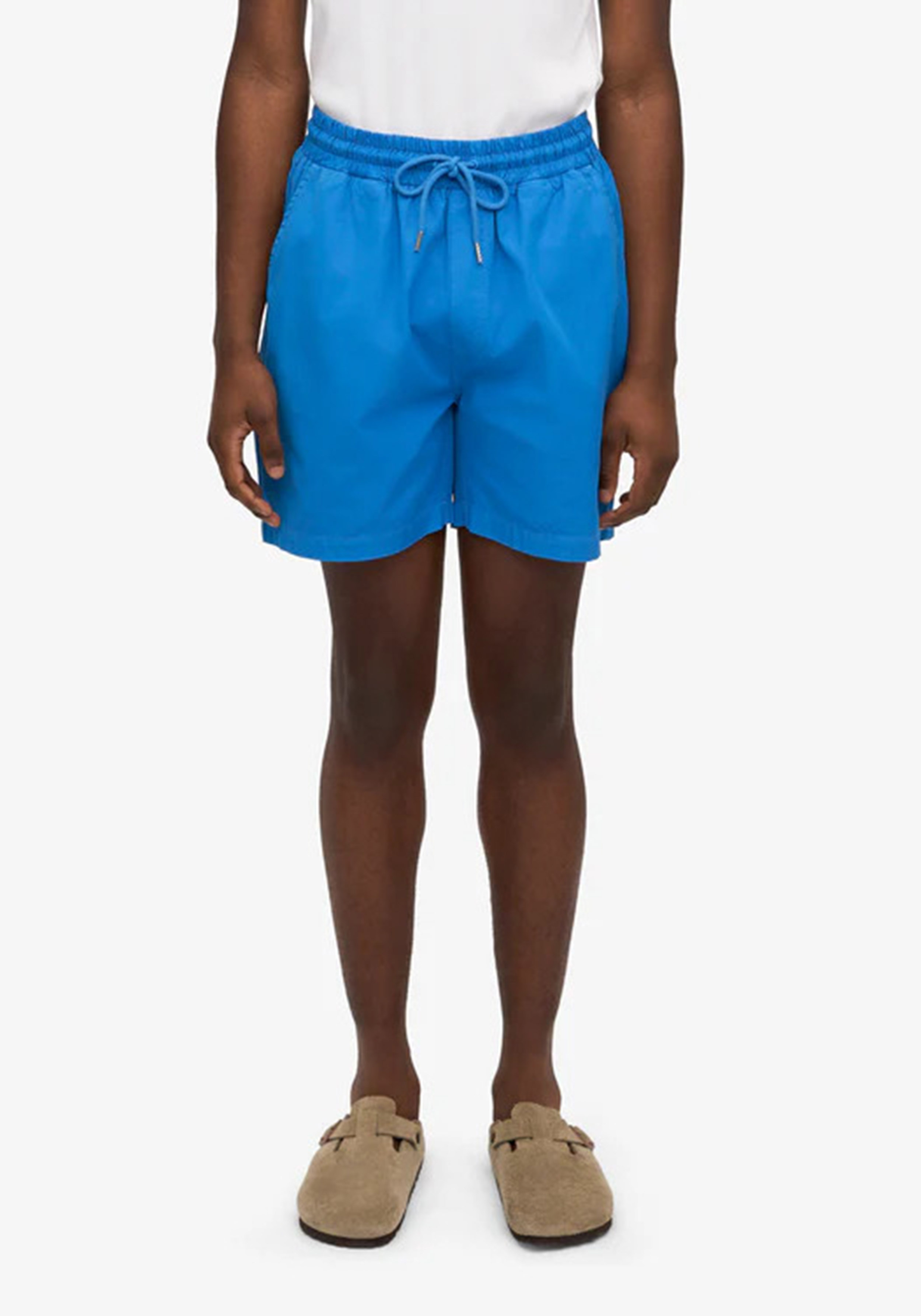 Colorful Standard Herren-Twill-Shorts Pacific Blue