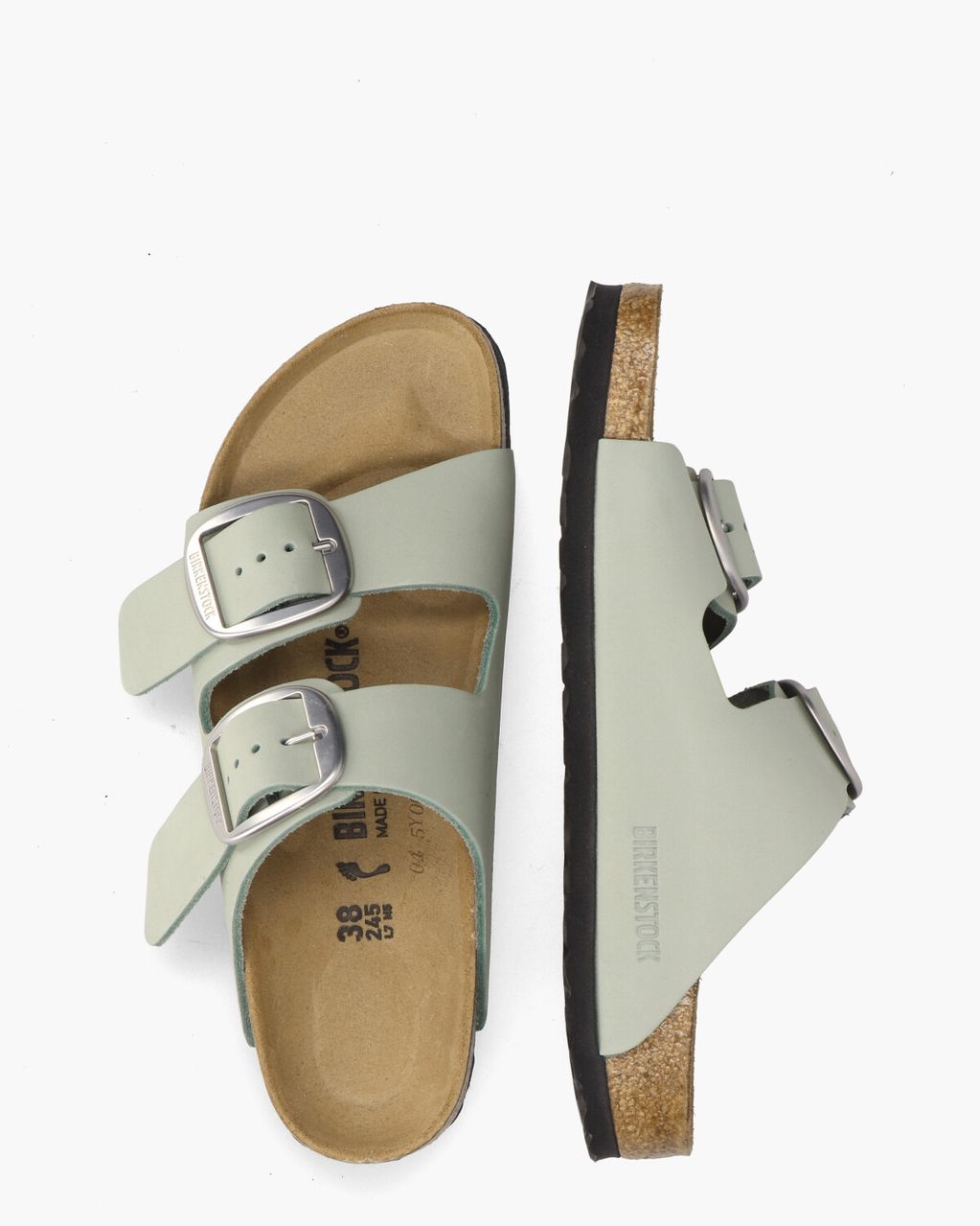 Birkenstock Arizona Big Buckle Lichtgroen Damesslippers