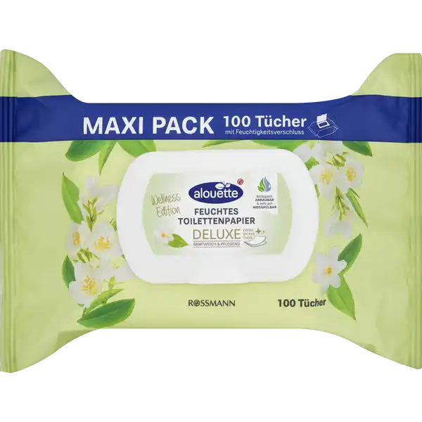 Deluxe feuchtes Toilettenpapier Maxi-Pack